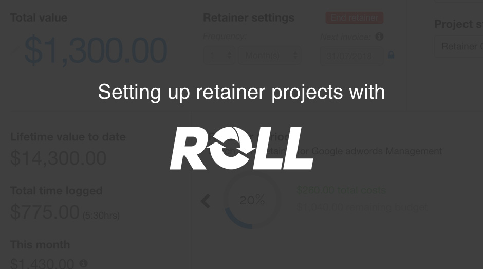 Screencast video of the process of entering jobs into Roll