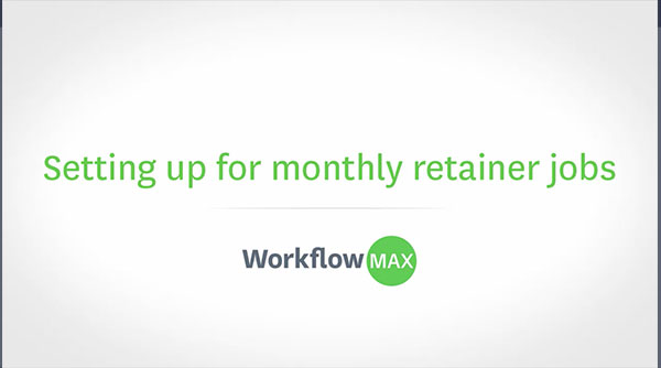 Screencast video of the process of entering jobs into WorkflowMax